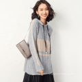 Wholesale Fashion Pullover women hoodie sweater stripped sweaters